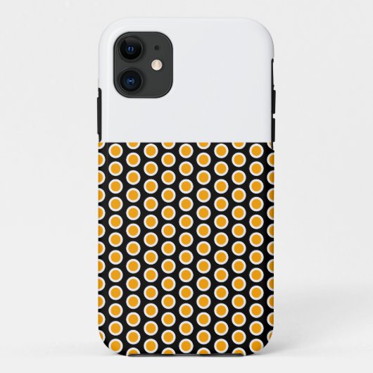 Fun Bold Black Yellow Tiled Geometric Art Pattern Case-Mate iPhone Hülle (Rückseite)