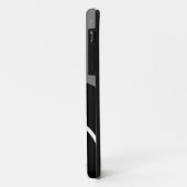 Fun Bold Gray Schwarz-weiß Moderne Kunst Case-Mate iPhone Hülle (Hinten/Links)