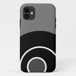Fun Bold Gray Schwarz-weiß Moderne Kunst Case-Mate iPhone Hülle