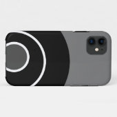 Fun Bold Gray Schwarz-weiß Moderne Kunst Case-Mate iPhone Hülle (Rückseite (Horizontal))