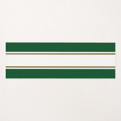 Fun Bold Green White Golden Olive Racing Streifen Yogamatte (Vorderseite (Horizontal))