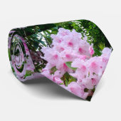 Fun Bold Loud Pink Floral Botanical Mens Krawatte (Gerollt)