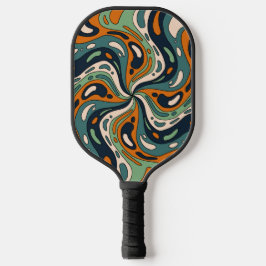Fun Bold Psychedelic Swirl Pattern Individuelle Na Pickleball Schläger