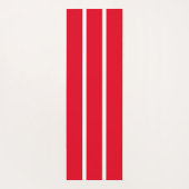 Fun Bold Sporty Bright Red White Racing Streifen Yogamatte (Rückseite)