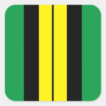 Fun Bold Vivid Yellow Black Green Racing Stripes