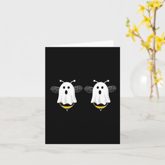 Fun Boo Bees Paare Halloween-Kostüm für Frauen Karte (Gelbe Blume)