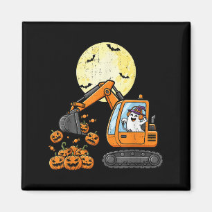Fun Boo Driving Gravator Pumpkin Funny Halloween Magnet