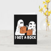 Fun Boo Ghost Beängstigend Got ich Rock Halloween Karte (Gelbe Blume)