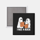 Fun Boo Ghost Beängstigend Got ich Rock Halloween Magnet (Vorderseite/Rückseite)