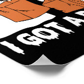 Fun Boo Ghost Beängstigend Got ich Rock Halloween Poster (Ecke)