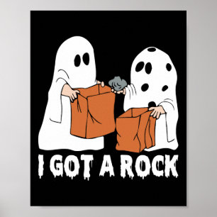 Fun Boo Ghost Beängstigend Got ich Rock Halloween Poster