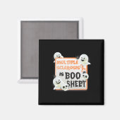 Fun Boo Halloween Geist Frau Multiple Sklerose ist Magnet (Vorderseite/Rückseite)