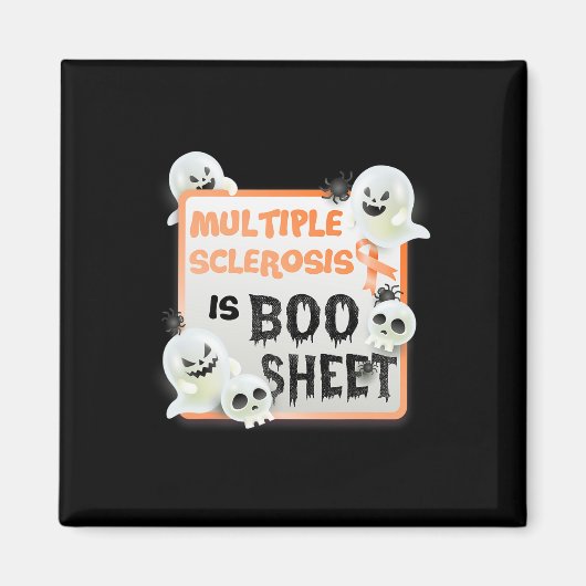 Fun Boo Halloween Geist Frau Multiple Sklerose ist Magnet (Vorne)
