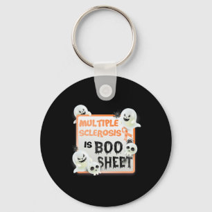 Fun Boo Halloween Geist Frau Multiple Sklerose ist Schlüsselanhänger