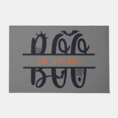 Fun Boo Monogram Add Name Halloween Fußmatte (Vorderseite)