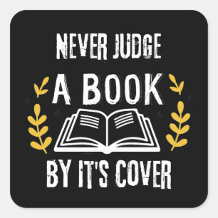 Fun Books für alle Altersgruppen Quadratischer Aufkleber