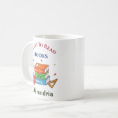 Fun Books I Liebe zum Lesen von Kindern Kaffeetasse (Vorderseite Links)