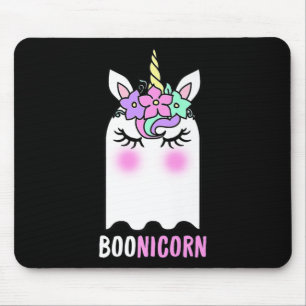 Fun Boonicorn Gift Ghost Unicorn Boo Retro Hallowe Mousepad