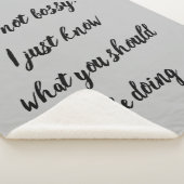 Fun Bossy Boss Quote Sprichwort Sherpadecke (3/4)