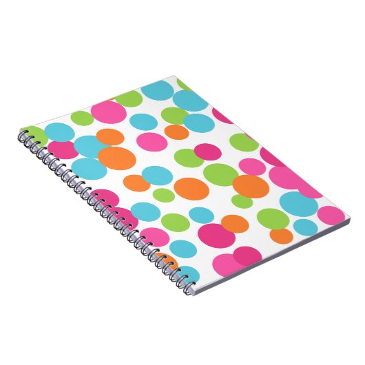 Fun Bouncing Dots Notebook Notizblock (Rechte Seite)