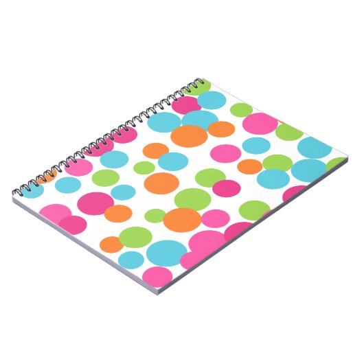 Fun Bouncing Dots Notebook Notizblock (Linke Seite)