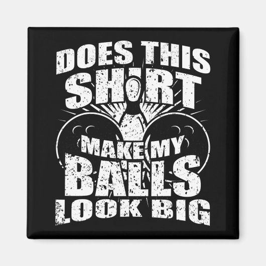 Fun Bowling Ball - Gag Gift Bowling für Männer Magnet (Vorne)
