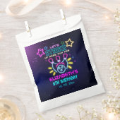 Fun Bowling Neon  Birthday Girl Geschenktütchen (Ausgeschnitten)