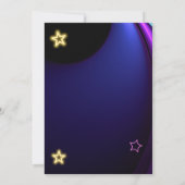 Fun Bowling party Design for Girls Einladung (Rückseite)