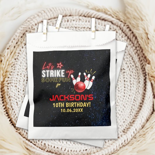 Fun Bowling party for Kids Geschenktütchen