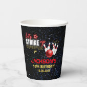 Fun Bowling party for Kids Pappbecher (Rückseite)