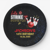 Fun Bowling party for Kids Pappteller (Vorderseite)