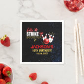 Fun Bowling party for Kids Serviette (Beispiel)