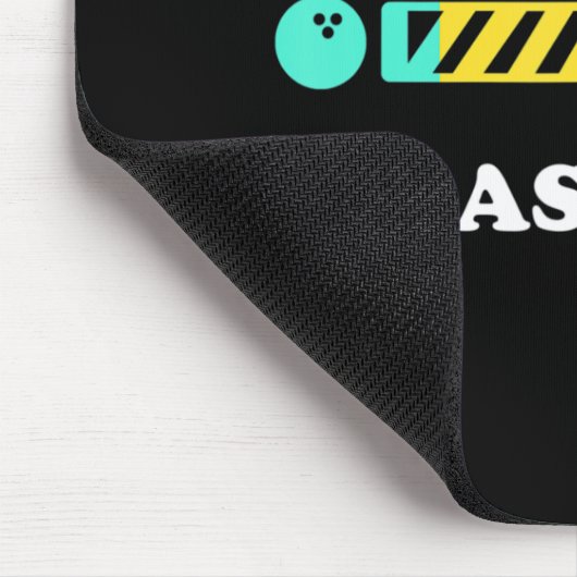 Fun Bowling Strike Loading Bitte warten Mousepad (Ecke)