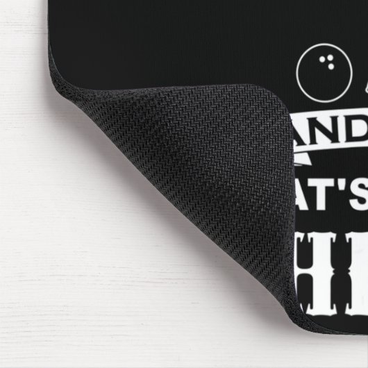 Fun Bowling Team Vater Geschenk Bowling und Bier Mousepad (Ecke)