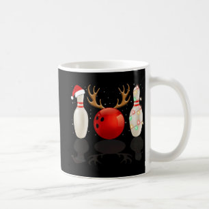 Fun Bowling Weihnachten Weihnachtsmannmütze Weihna Kaffeetasse