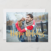 Fun Bows Happy Holidays Foto Feiertagskarte (Vorderseite)