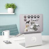 Fun Boxer Dog Stickers Aufkleber (Laptop auf Schreibtisch)