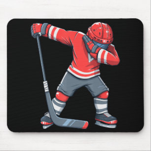 Fun Boy Kid Ice Hockey Dab Apparel Dabbing Player Mousepad