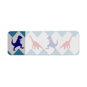 Fun Boys Dinosaurs Red Blue Chevron Pattern (Vorne)