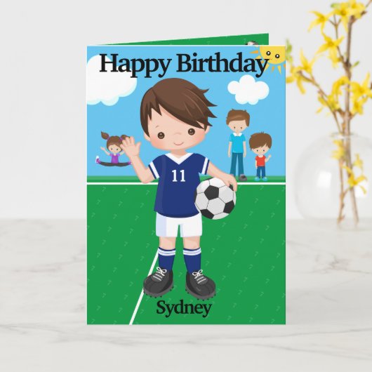 Fun Boys Soccer Du bist ein unglaublich glückliche Karte (Gelbe Blume)