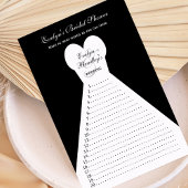 Fun Brautparty Word Games - Black