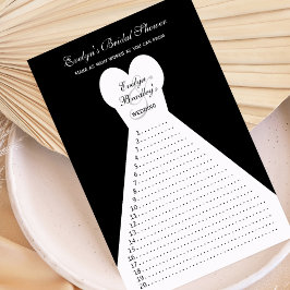 Fun Brautparty Word Games - Black