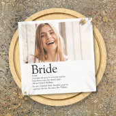 Fun Bride Definition Brautparty Foto Serviette