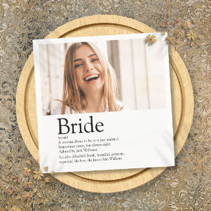 Fun Bride Definition Brautparty Foto Serviette