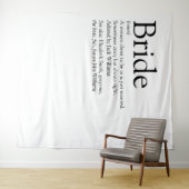 Fun Bride Definition Brautparty Foto Wandteppich (Beispiel (Horizontal))