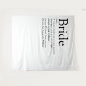 Fun Bride Definition Brautparty Foto Wandteppich (Vorderseite (Horizontal))