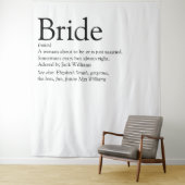 Fun Bride Definition Brautparty Foto Wandteppich (Beispiel)
