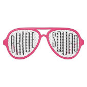 Fun Bride Squad Bachelorette Wedding Party Liebhab Partybrille (Vorderseite)