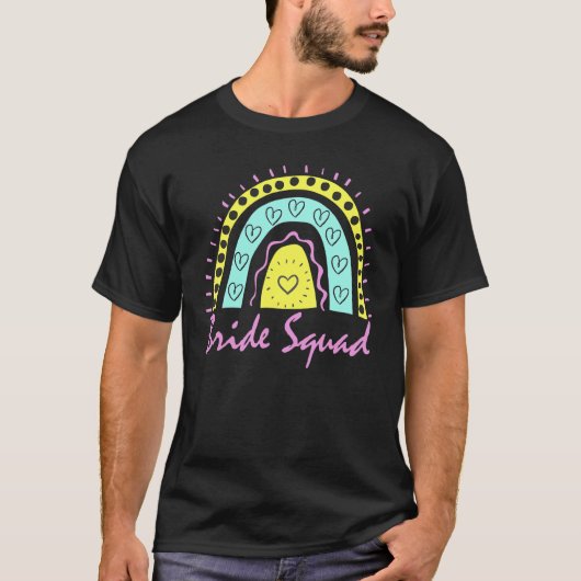 Fun Bride Squad Junggeselinnen-Abschied Crew passt T-Shirt (Vorderseite)