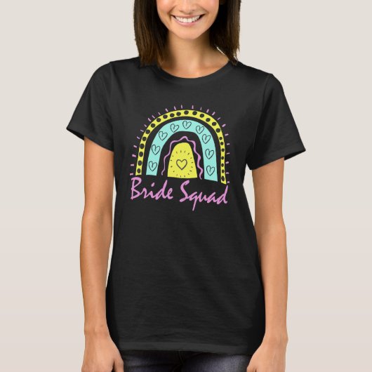Fun Bride Squad Junggeselinnen-Abschied Crew passt T-Shirt (Vorderseite)